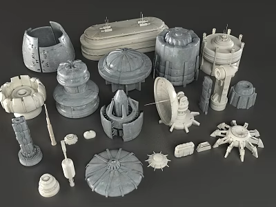 Industrial Equipment 3D Models Featuring Various Storage Tanks Reactors And Mechanical Components 3d model