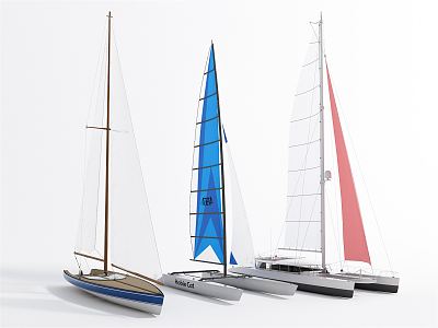 Modern Sailing Clipper Ship Racing Combination model