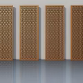 New Chinese-style Ornaments Screen Flower Screen Partition Ornaments 3d model