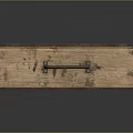 Wooden Crate With High Explosive Iron Cap Style Ammo Labels Aged Look And Metal Straps