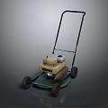Sturdy Lawn Mower With Ergonomic Handle And Smooth Rolling Wheels For Efficient Grass Cutting 3d model