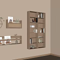 Quiet Wind Bookshelf Magazine Rack 3d model