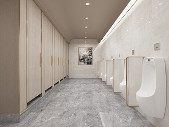 modern public toilet 3d model