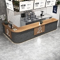 Bar Front Desk Cashier 3d model