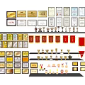 Different Types of Trophies Medals Certificates and Banners Display Collection for Awards