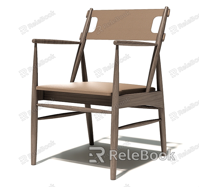 New Chinese-style armchair dining chair model