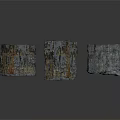 Natural Wood Stone Blocks With Rough Textured Surfaces And Gray Hues