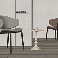 Dining Chair Single Chair Leisure Chair 3d model