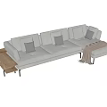 modern corner sofa 3d model