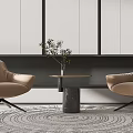 Modern Casual Sofa Combination Single Sofa 3d model