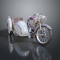 Industrial Style Motorcycle Postman Motorcycle Three-wheeled Motorcycle Classic Motorcycle Retro Motorcycle Classic Motorcycle 3d model