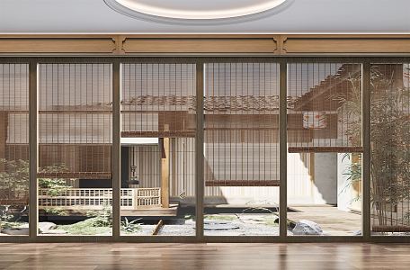 New Chinese-style roller shutter 3d model