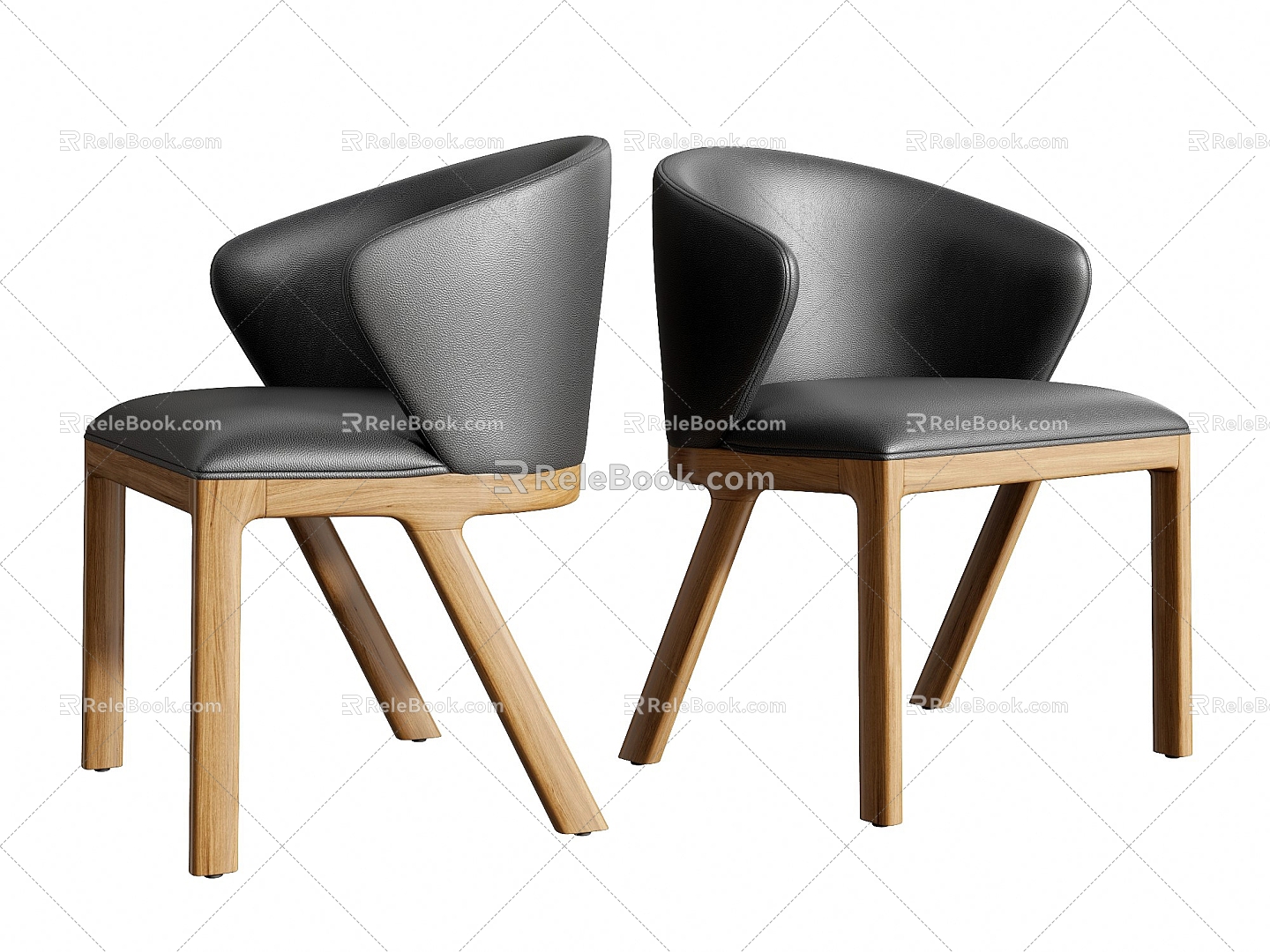 Modern Dining Chair Single Chair 3d model