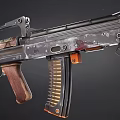 High Quality Modern Tactical Rifle with Metal Body Wooden Grip and Camouflage Accents