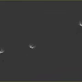 modern dandelion flowers weeds 3d model