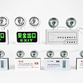 High Quality Fire Safety Equipment With Emergency Lights And Exit Signs