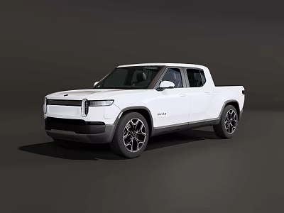White Modern Pickup Truck With Sleek Exterior Design And Stylish Body Features 3d model