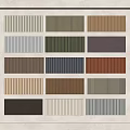 Wall Panels Samples Display With Different Colors And Various Textures