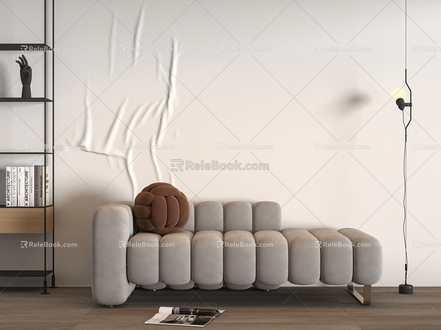 Modern chaise longue 3d model