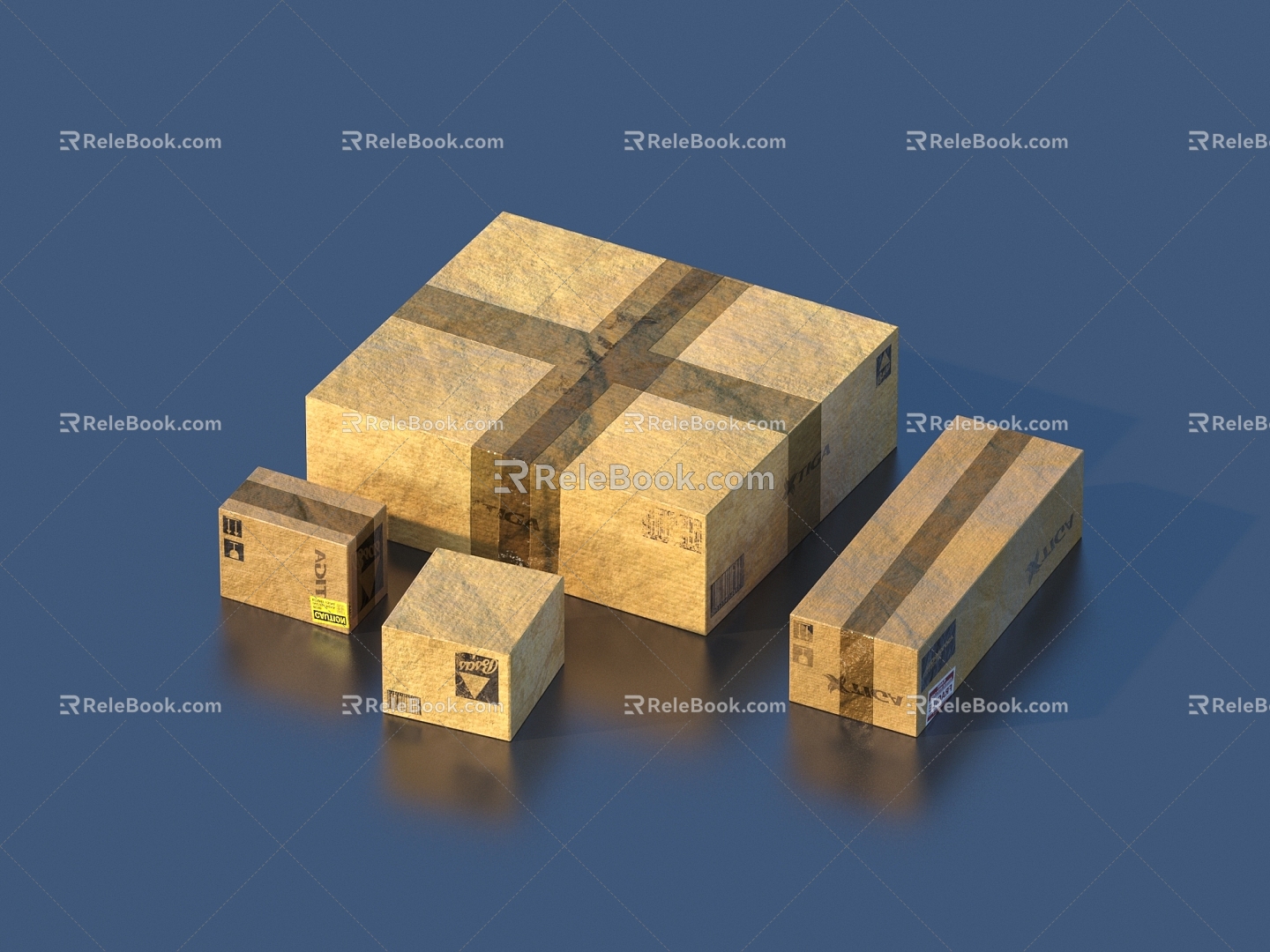 Boxes Paper Boxes Paper Boxes 3d model