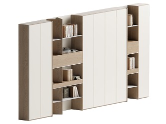 Modern Bookcase Rack 3d model