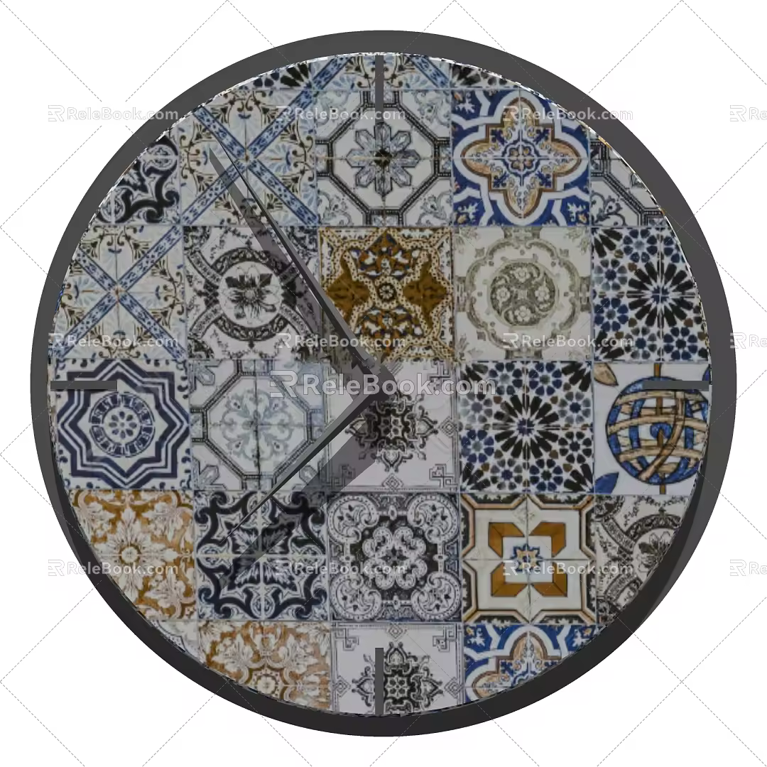 Modern Clock 3d model