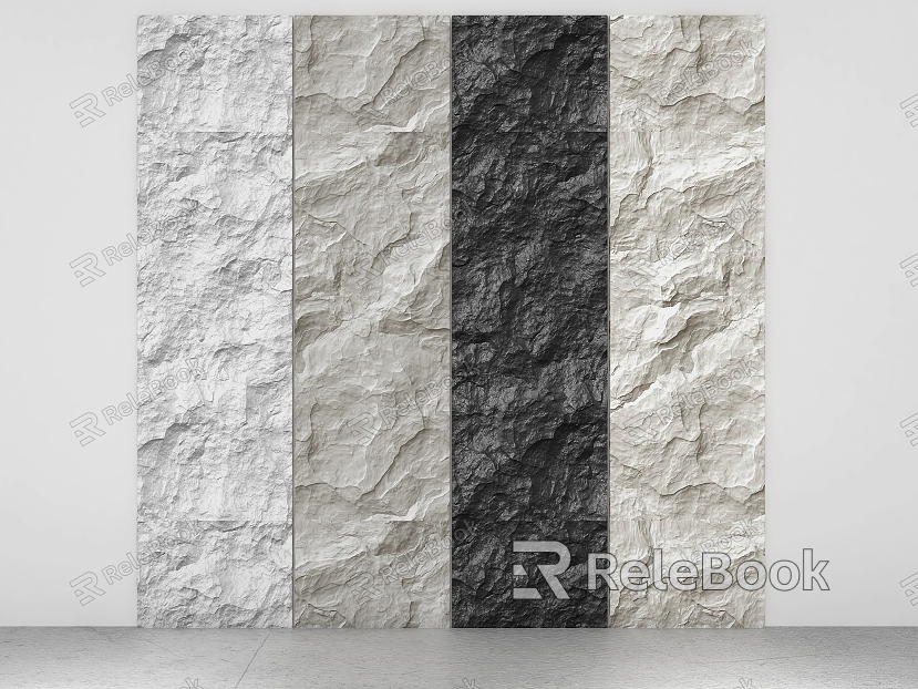 Modern wall rock plate culture stone model