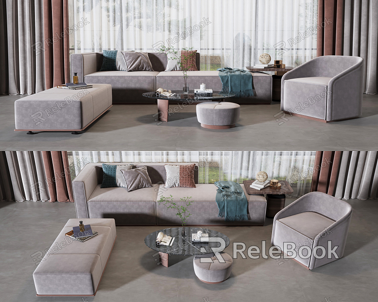 Modern Sofa Coffee Table Combination Sofa Coffee Table model