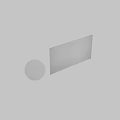 Modern Minimalist Decorative Sphere Component With Marble Wall And Soft Lighting