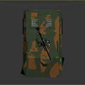 Camouflaged Wheeled Armored Military Vehicle With Tactical Mounted Weapon System
