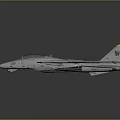 Military Fighter Jet With Gray Body Yellow Tail Fins and Number 109 on Gray Background