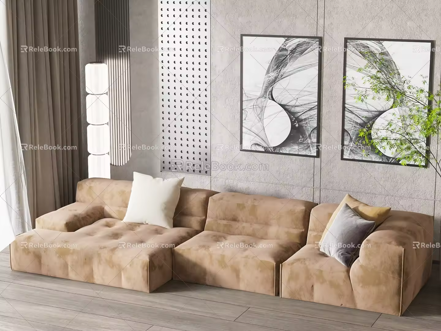 Modern Multiplayer Sofa Sofa 3d model