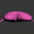 Pink Heart Cartoon Character With Bandage on Head Smiling Face and Arms Legs
