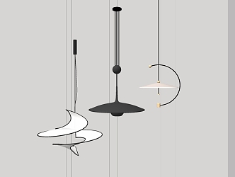 Modern chandelier 3d model