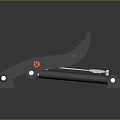 Household Adjustable Black Clamp Tool With Metal Parts Plastic Handle And Red Button