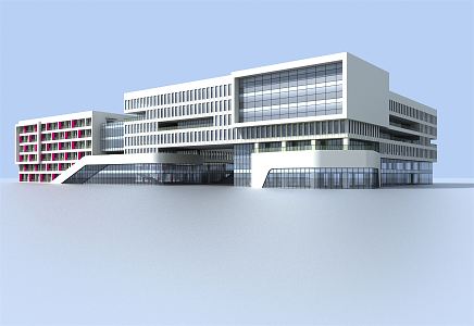 Modern Dormitory Building Office Dormitory 3d model