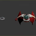 Game Movie Character In White Top Red Skirt With Green Red Headwear And Ringed Blade