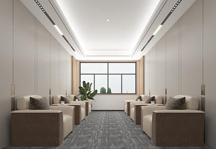 Modern Reception Room 3d model