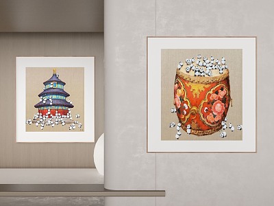 New Chinese Decorative Painting model