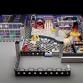 Colorful Indoor Kids Playground with Climbing Structures Slides Ball Pits and Building Blocks