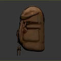 Vintage Brown Leather Backpack Design With Adjustable Straps And Metal Buckles