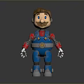 Robot Assistant Small Robot Butler Robot Butler Figure Game Figure 3d model