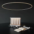 Quiet Simple European Minimalist Roman Column Table Lamp 3d model