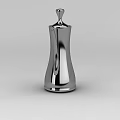 Tech Exhibition Hall Showcasing Modern Silver Metal Coffee Pot with Sleek Design