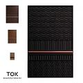 Dark Woven Texture Photo Frame Collection With Various Sizes And Wooden Accents