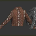 Stylish Gray And Brown Jackets With White Patterns Casual Outerwear Design