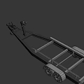 Aluminum Boat Trailer With Heavy Duty Wheels And Winch For Watercraft Transportation