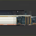 Futuristic Sci-Fi Interior Scene With Metallic Walls Glowing Panels Tech Inspired Doors And Geometric Floors