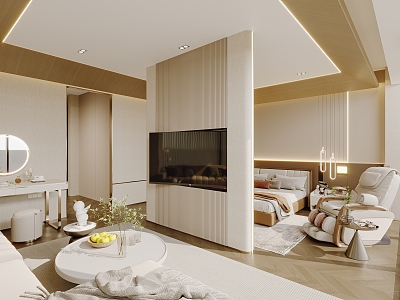 Hotel Rooms Modern Rooms 3d model