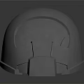 Futuristic Metallic Helmet Design With Reflective Visor And Detailed Structure 3d model